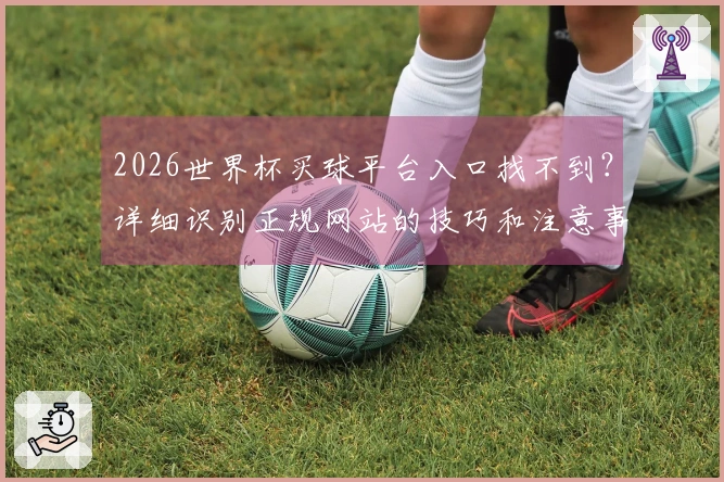 2026世界杯买球平台入口找不到？详细识别正规网站的技巧和注意事项